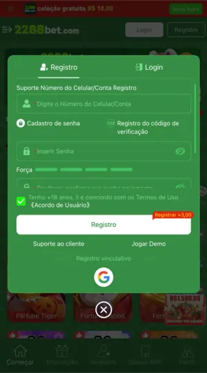 Cadastre-se na 2288BET – Comece Sua Jornada com Bônus e Diversão Garantida
